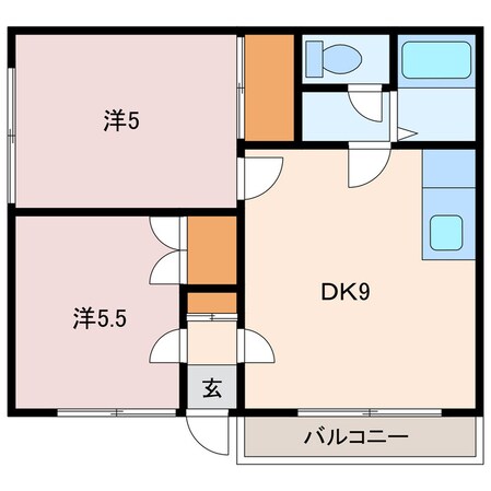 コーポラスエミの物件間取画像